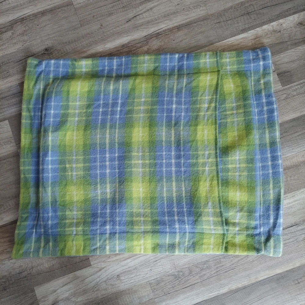 Pottery Barn Bed + Bath Wool Plaid Standard Pillow Shams